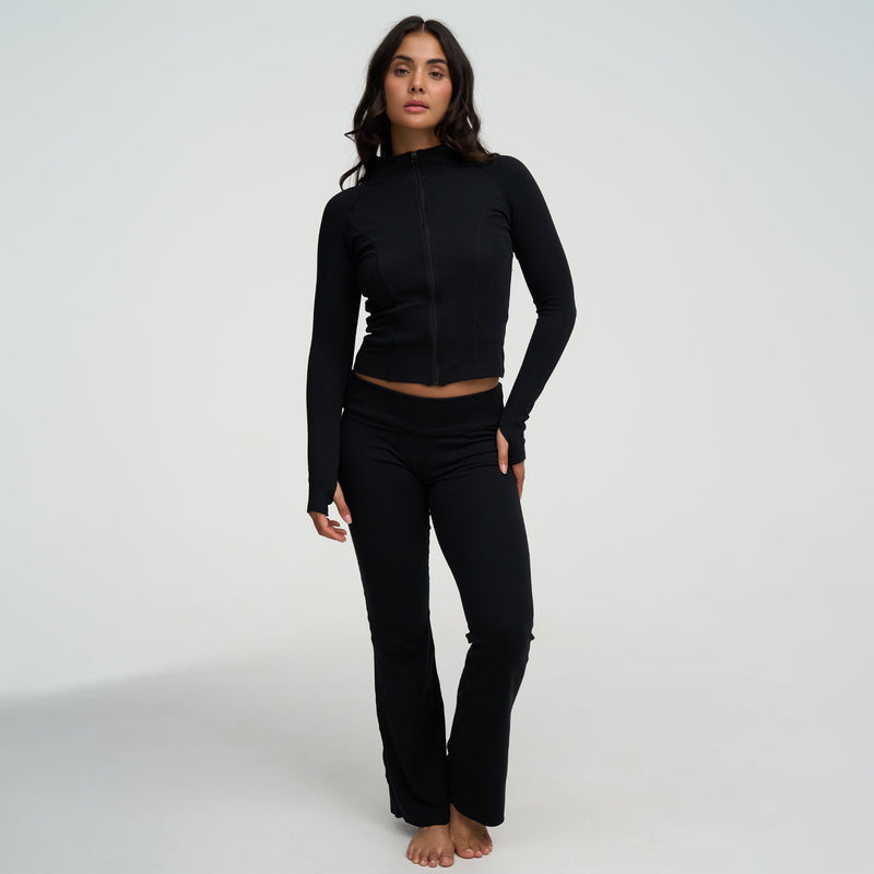 Veste Coton Ajustée Zip